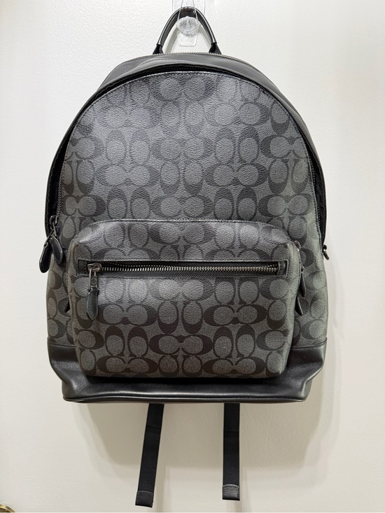 Coach Other - Coach West Backpack in Signature Canvas (Charcoal / Black)